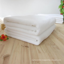 100% Cotton White Plain Bath Towel Sets For Hotel Bathroom